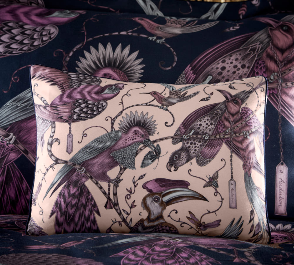 Audubon Pink Boudoir Pillowcase
